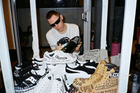 Egyboy Hand Marker Drawing on NIKE AIR FORCE 1 MID / WHITES
