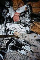 Egyboy Hand Marker Drawing on NIKE AIR FORCE 1 MID / WHITES