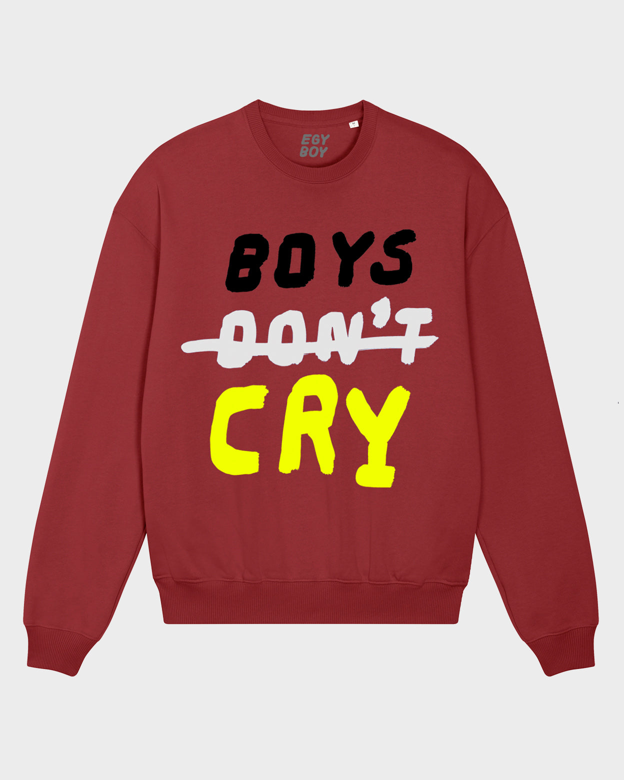 BDCBURGUNDYRELAXEDSWEATSHIRT. 